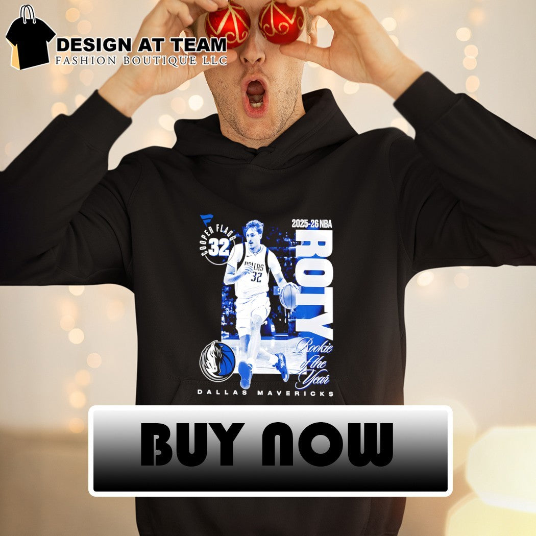 Cooper Flagg Dallas Mavericks 2025-26 NBA Rookie of the Year shirt