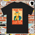 Cow x Uncle Sam I Want You At The Iowa State Fair 4th of July shirt