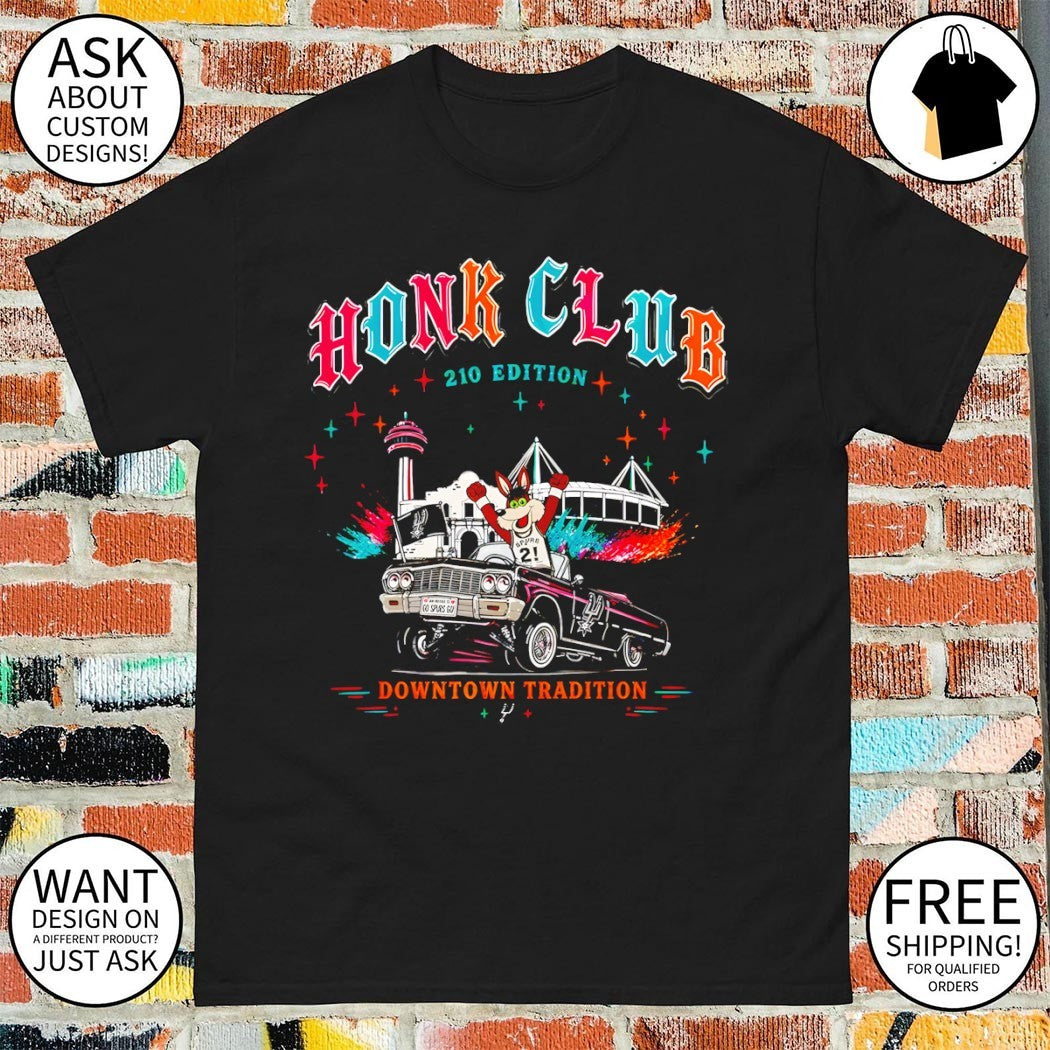 Coyote Honk Club San Antonio Spurs Basketball NBA Tower of the America shirt