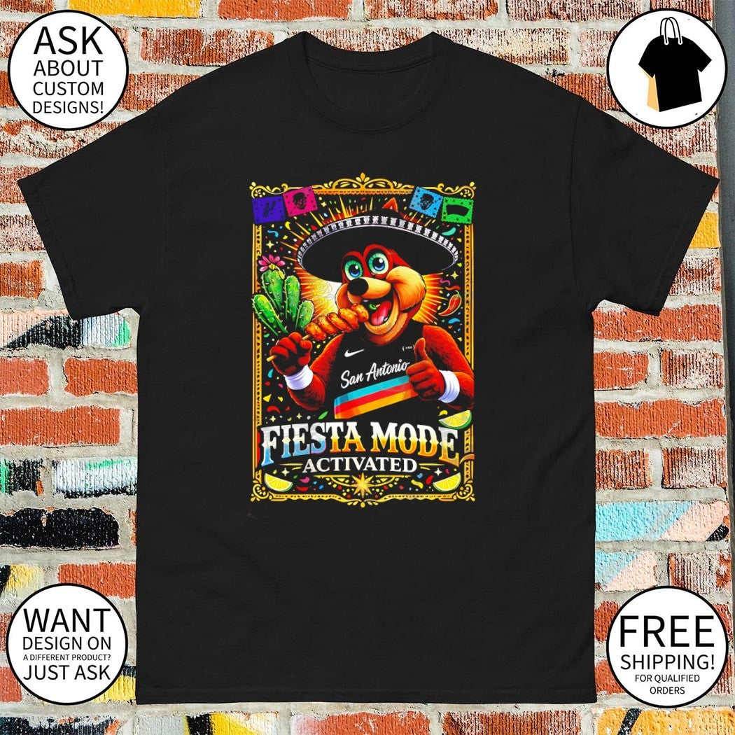 Coyote San Antonio Spurs Basketball Fiesta Mode Activated Mexico shirt