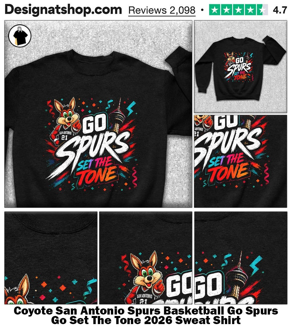 Coyote San Antonio Spurs Basketball Go Spurs Go Set The Tone 2026 shirt