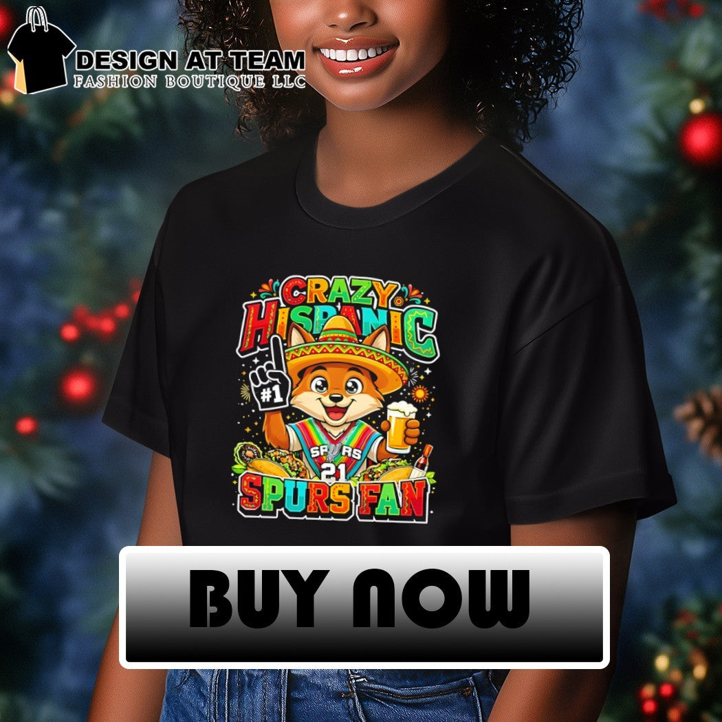 Coyote Tim Duncan 21 San Antonio Spurs Crazy Hispanic Spurs Fan Mexico 2026 shirt