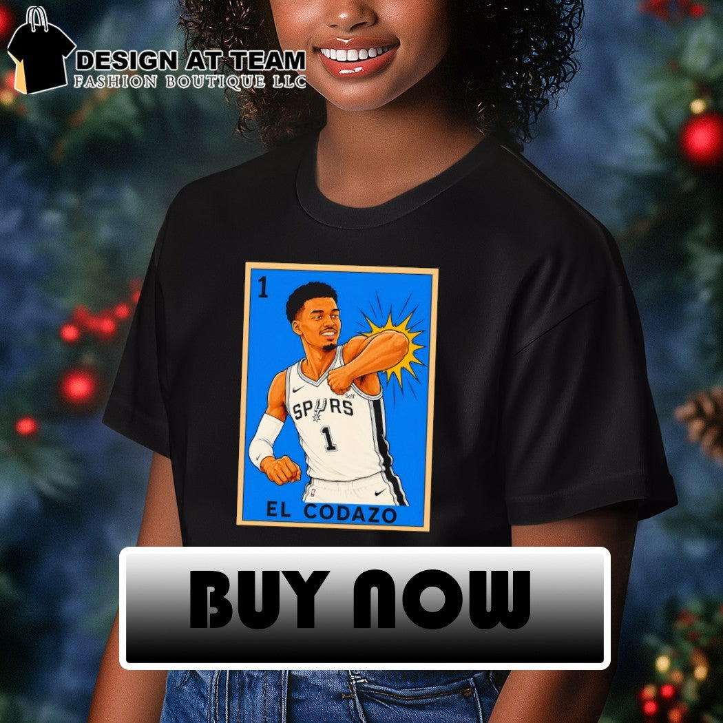 Crazy Hispanic Victor Wembanyama San Antonio Spurs El Codazo t-shirt