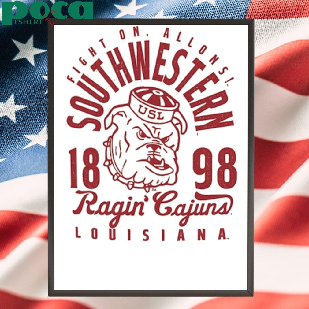 Cream Louisiana Ragin’ Cajuns Comfort Colors Mascot Overlay T-Shirt