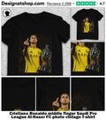 Cristiano Ronaldo middle finger Saudi Pro League Al-Nassr FC photo vintage shirt