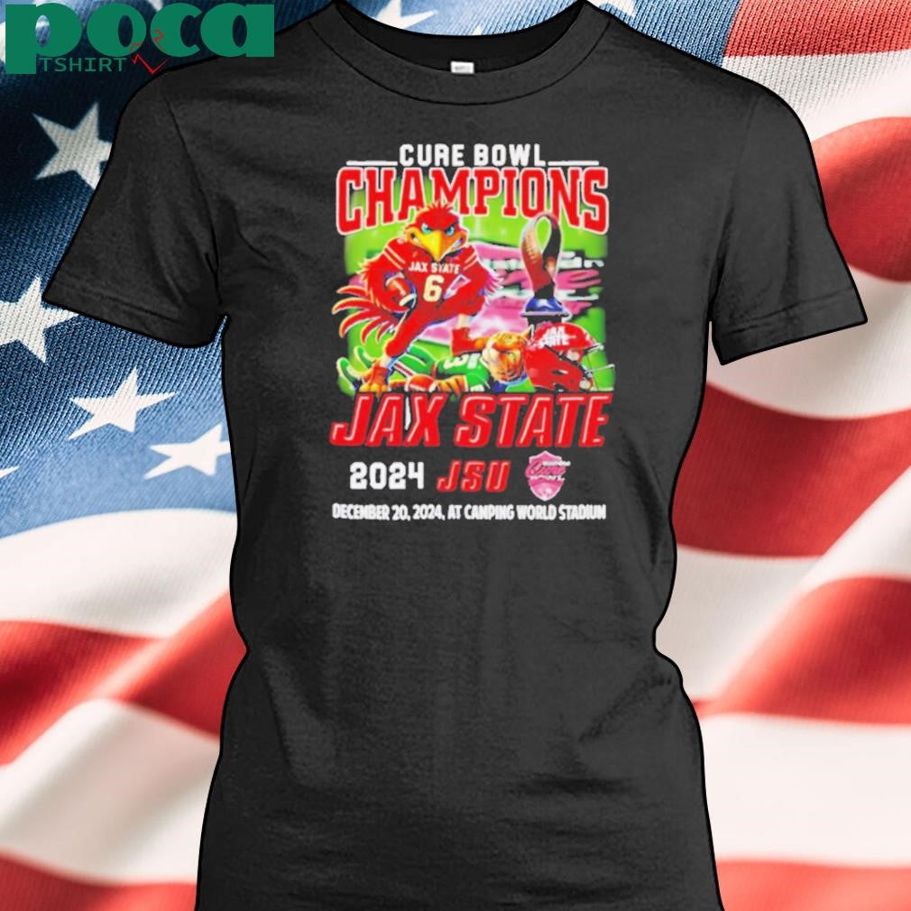 Cure Bowl Champions Jax State 2024 mascot shirt