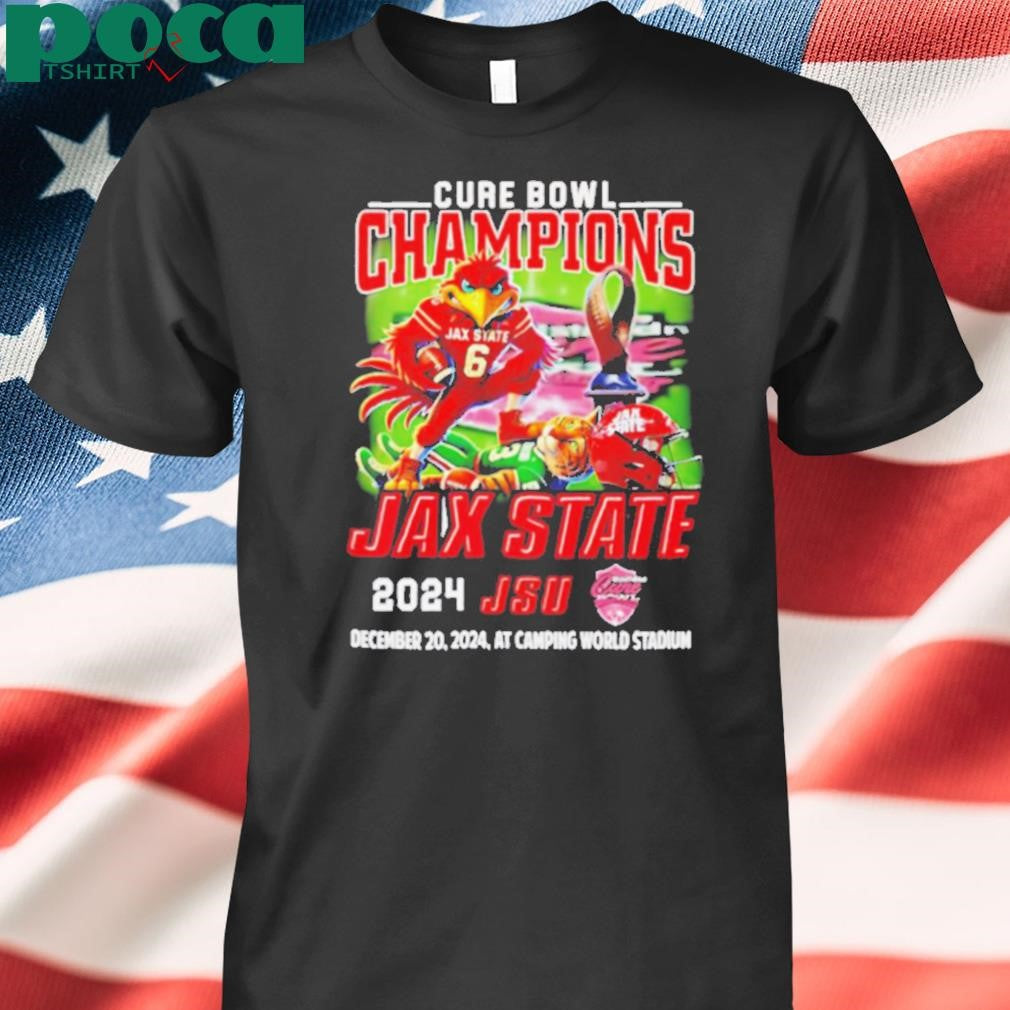 Cure Bowl Champions Jax State 2024 mascot shirt