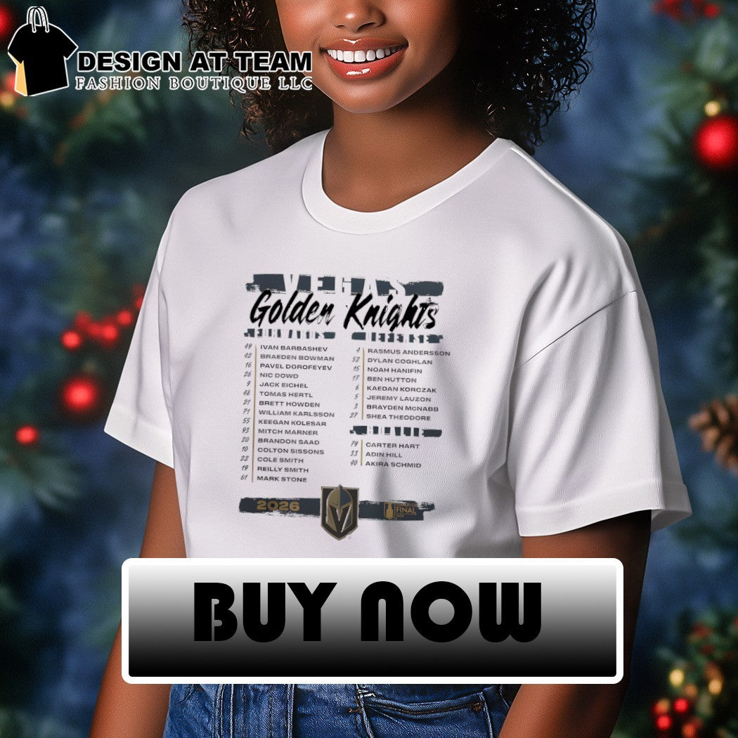 Vegas Golden Knights 2026 Stanley Cup Final Roster shirt