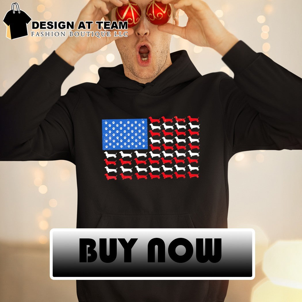 Dachshund American flag Patriotic Wiener Dog USA 4th of July Independence Day 1776 2026 shirt