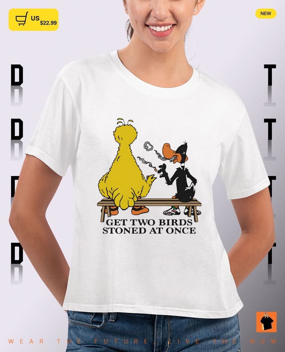 Daffy Duck get two birds stoned at once shirt