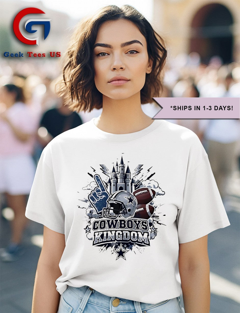 Dallas Cowboys Kingdom Number 1 helmet castle shirt