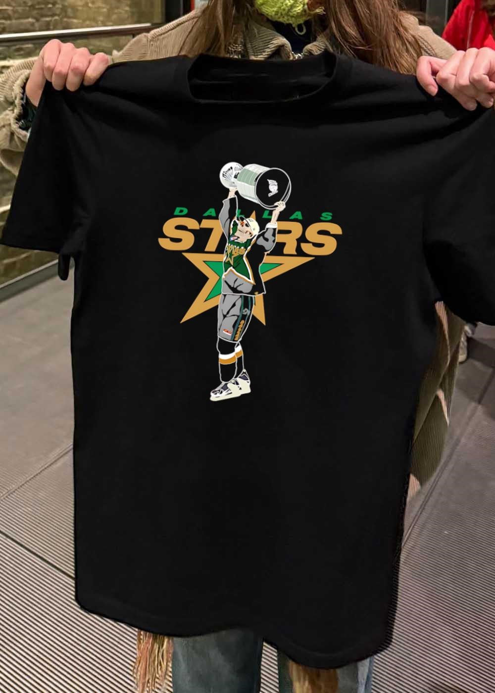Dallas Stars shirt Skeleton Holding Stanley Cup Trophy