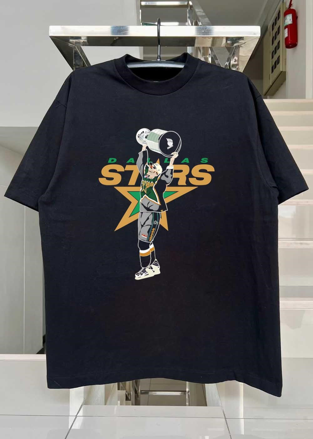 Dallas Stars shirt Skeleton Holding Stanley Cup Trophy