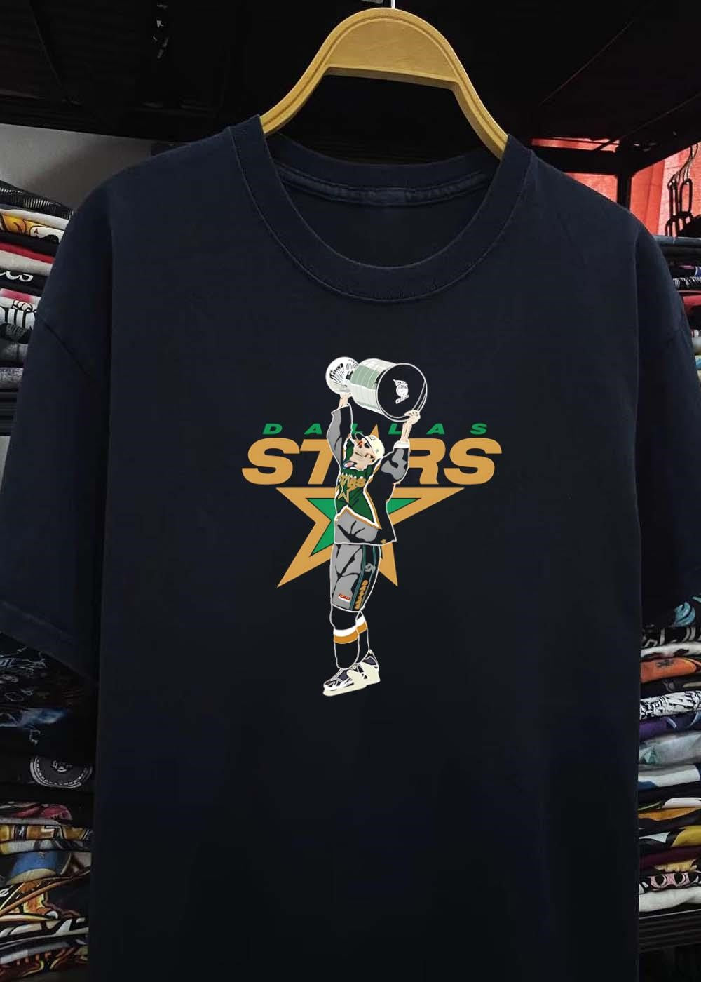 Dallas Stars shirt Skeleton Holding Stanley Cup Trophy