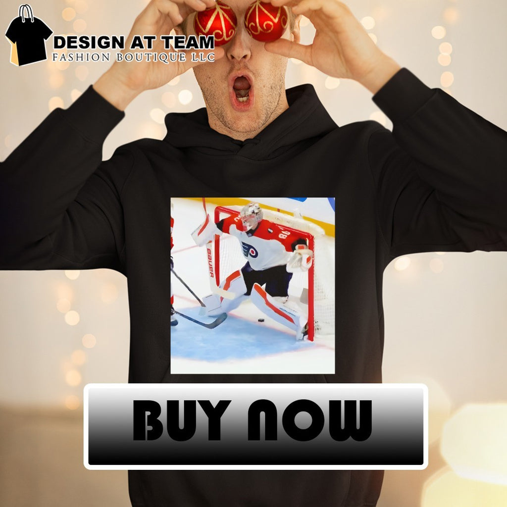 Dan Vladar Philadelphia Flyers Playoff NHL attempt to block the shot photo shirt