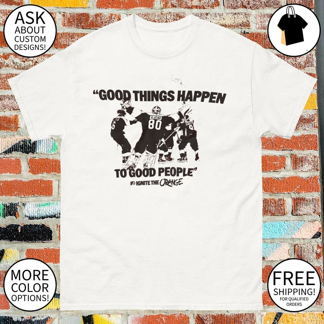 Dan Vladar’s positivity Game 3 Flyers Good things happen to good people igntite the orange shirt