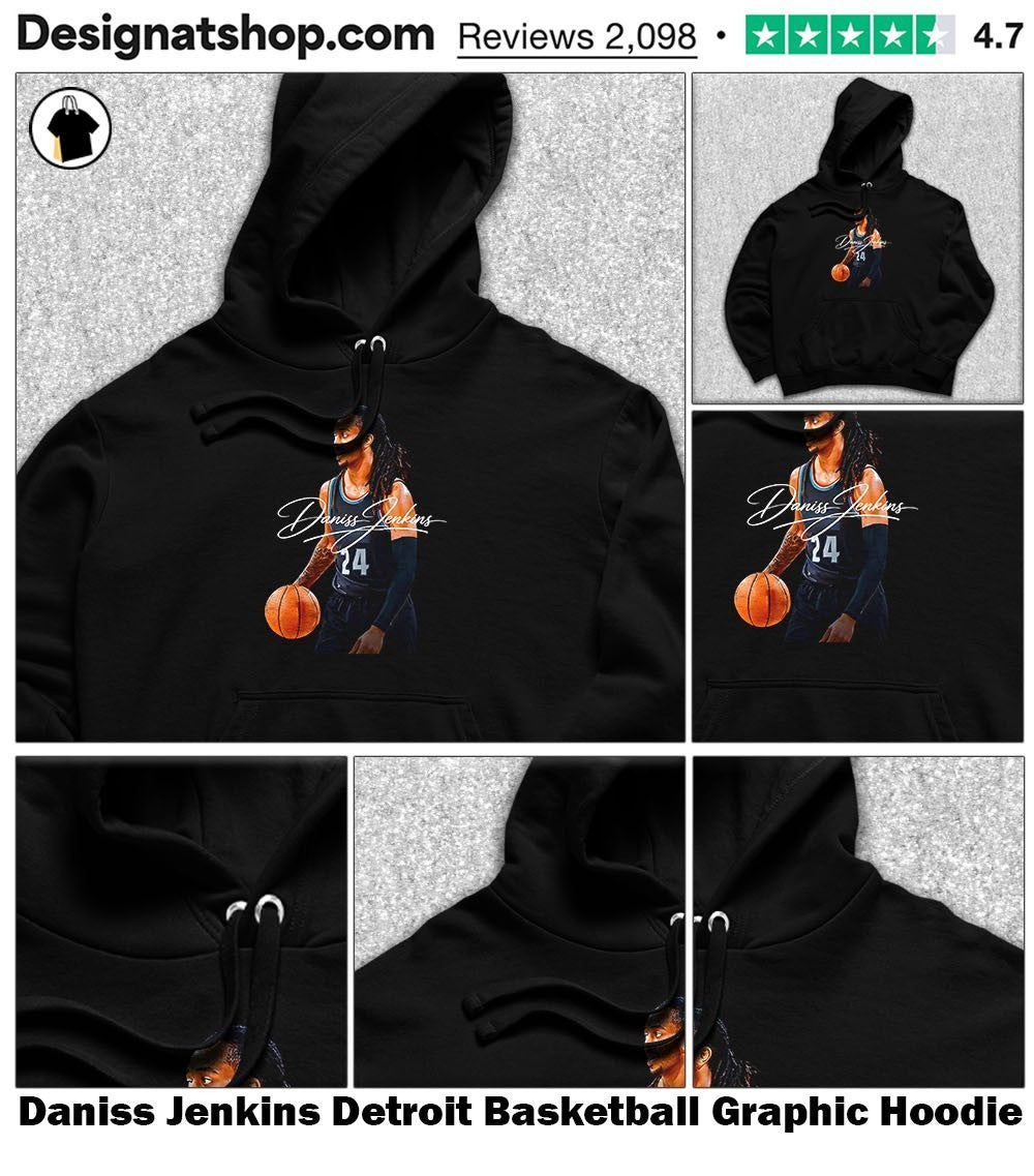 Daniss Jenkins Detroit Basketball Graphic shirt