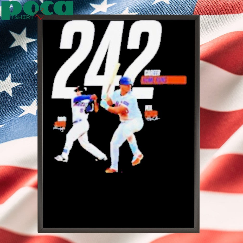 David Wright and Pete Alonso 242 Career Home Runs signature shirt