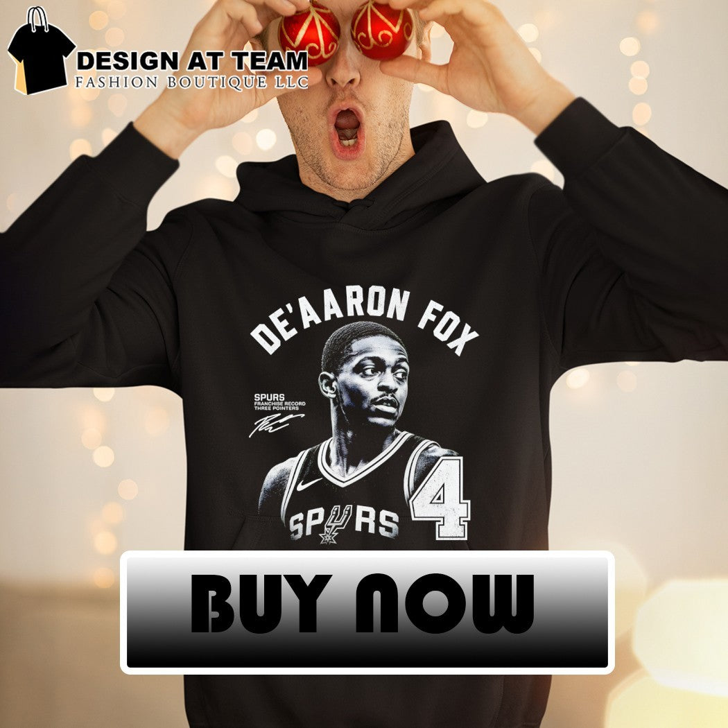 De’Aaron Fox San Antonio Spurs Basketball NBA Franchise Record Three Pointers 2026 shirt