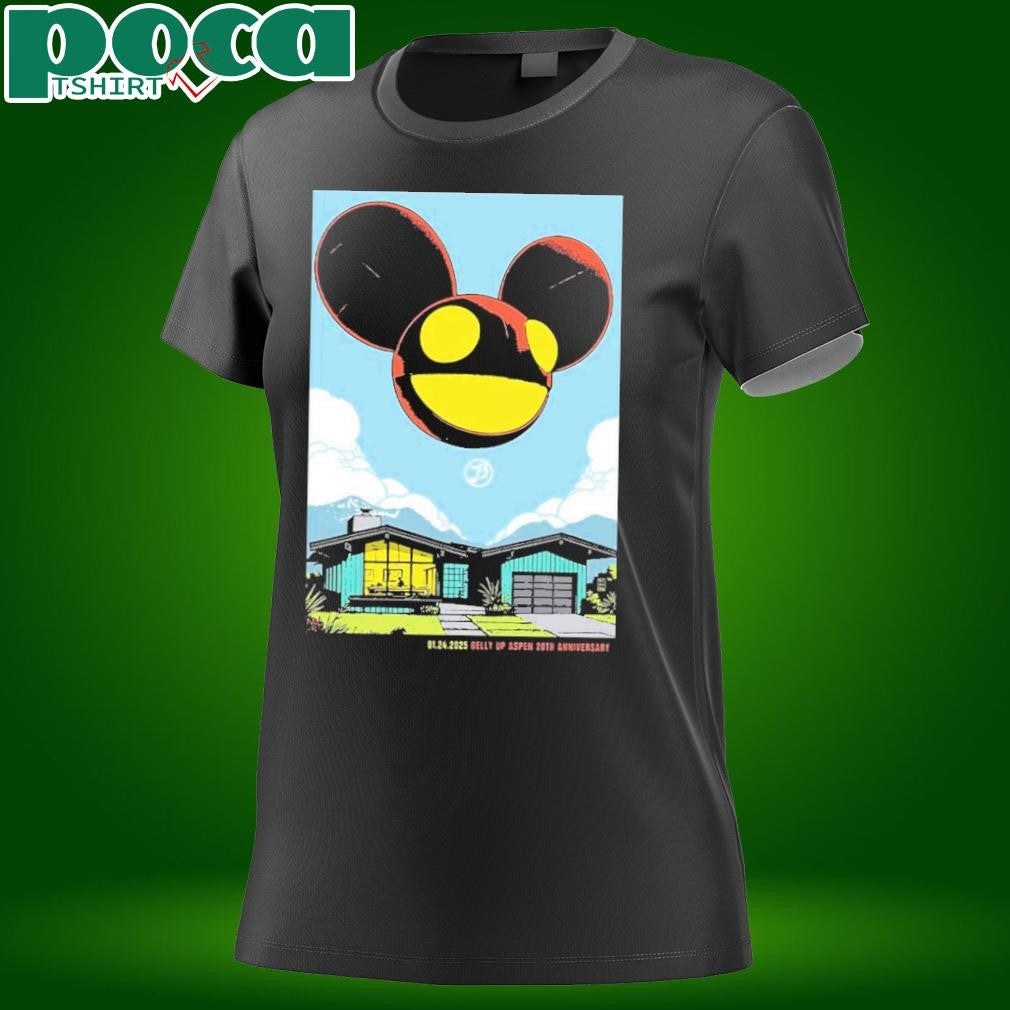 Deadmau5 Gig Poster For Show At The Belly Up Aspen Celebrating The Club 20th Anniversary On January 24 2025 Classic T-Shirt