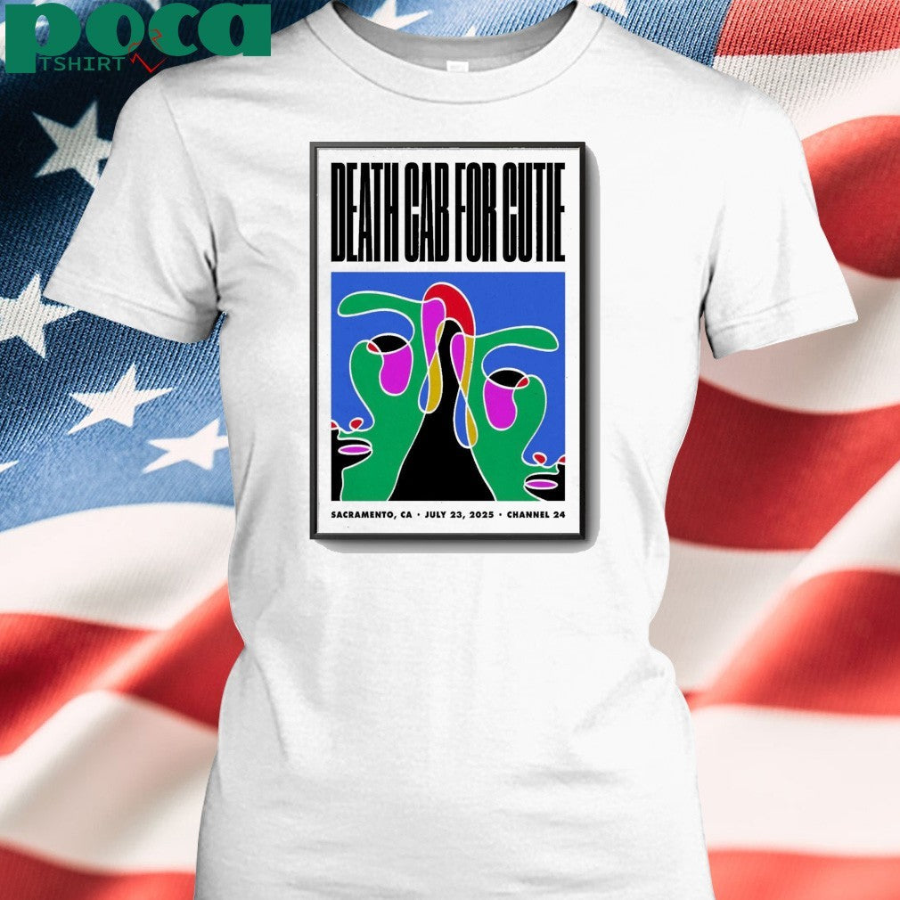 Death Cab For Cutie At Channel 24 In Sacramento CA On Jul 23 2025 Poster shirt