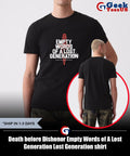 Death before Dishonor Empty Words of A Lost Generation Lost Generation shirt