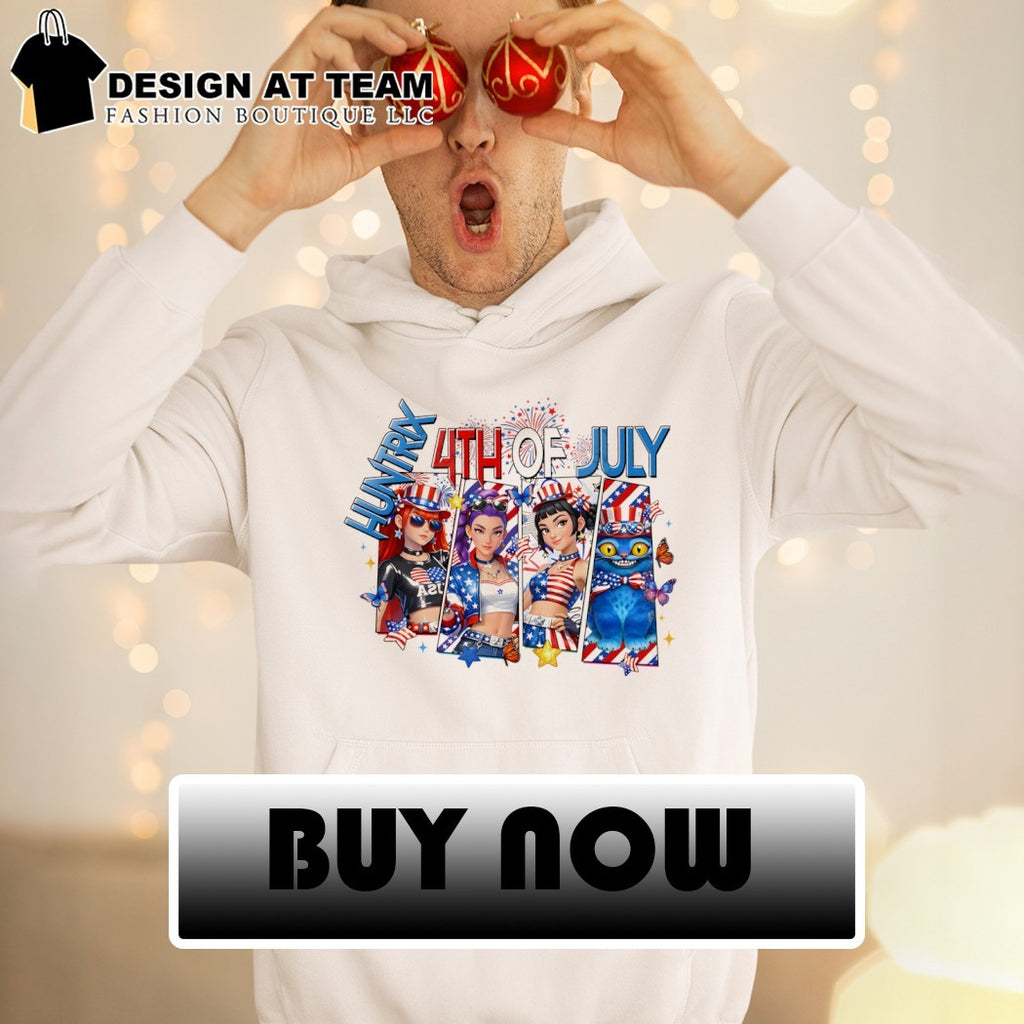 Demon Hunters Kpop Huntrix 4th of July Independence Day shirt