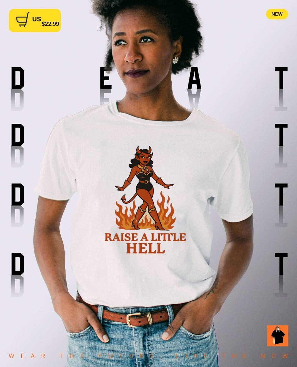 Demon cowgirl raise a little hell shirt
