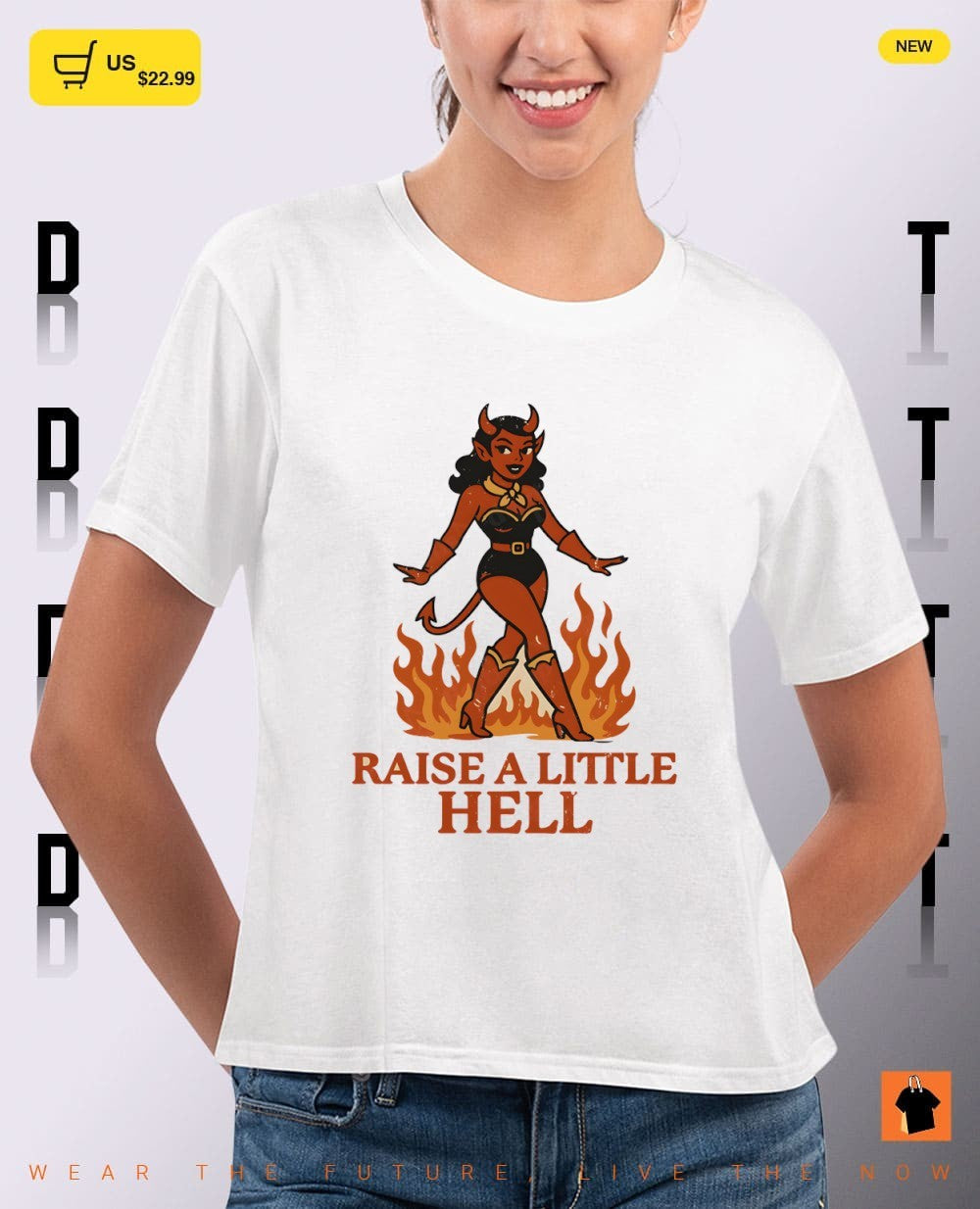 Demon cowgirl raise a little hell shirt