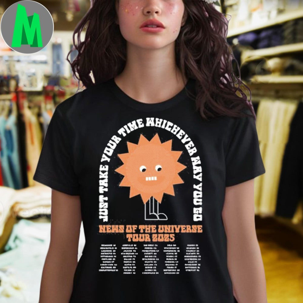 Design 2025 La Luz News Of The Universe Tour Shirt