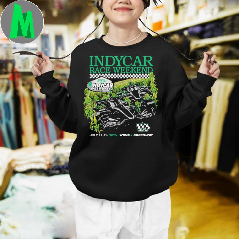 Design 2025 Sukup INDYCAR Race Weekend Iowa Speedway Ghost Car T-Shirt
