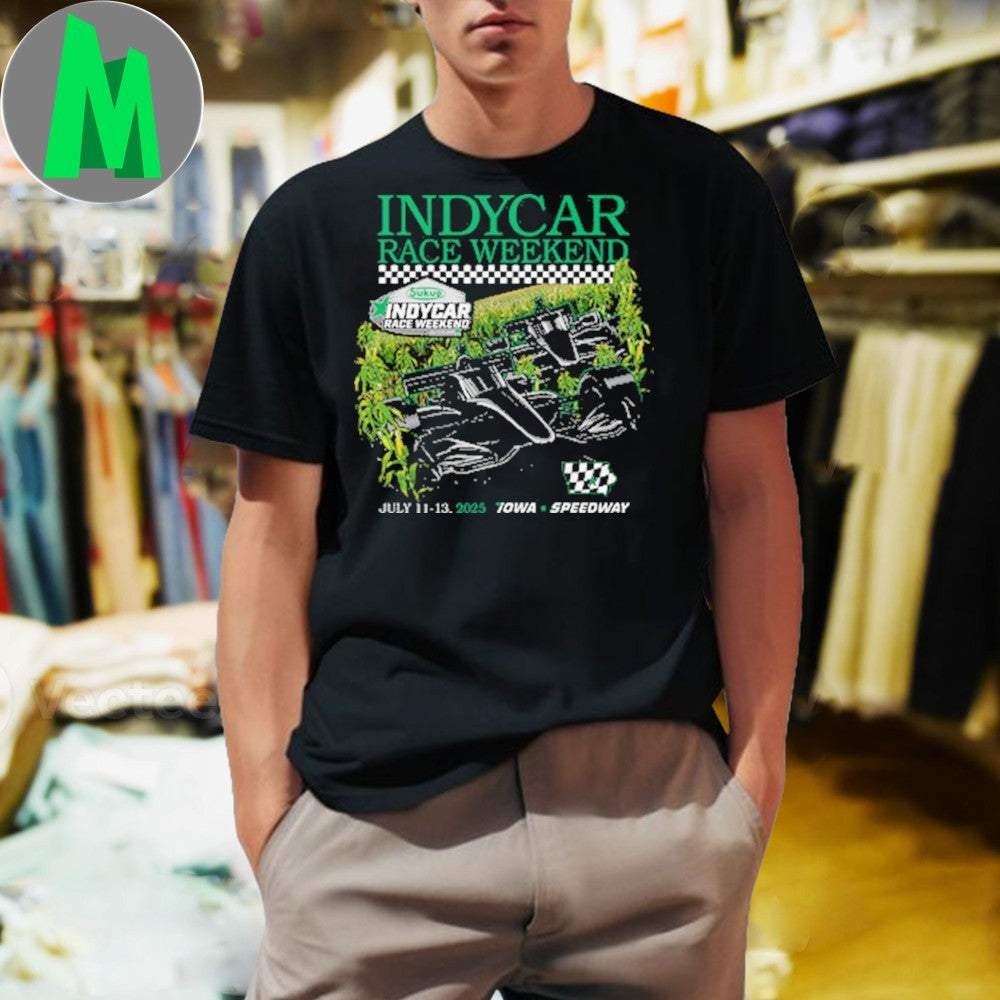 Design 2025 Sukup INDYCAR Race Weekend Iowa Speedway Ghost Car T-Shirt