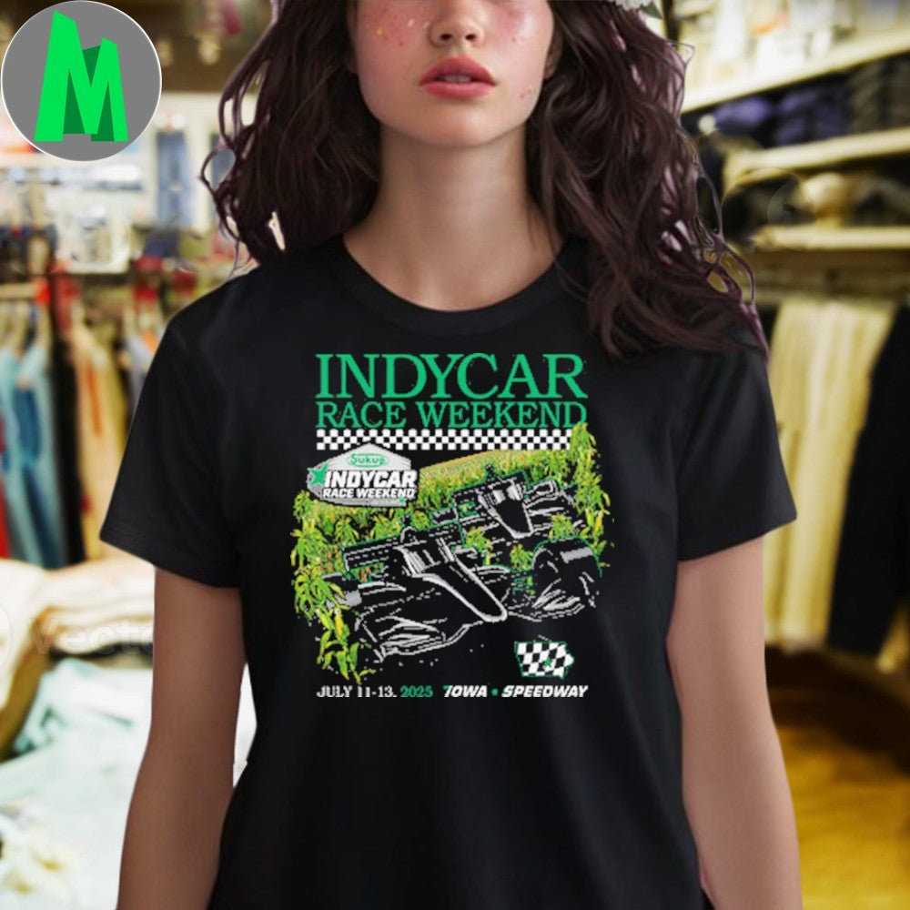 Design 2025 Sukup INDYCAR Race Weekend Iowa Speedway Ghost Car T-Shirt