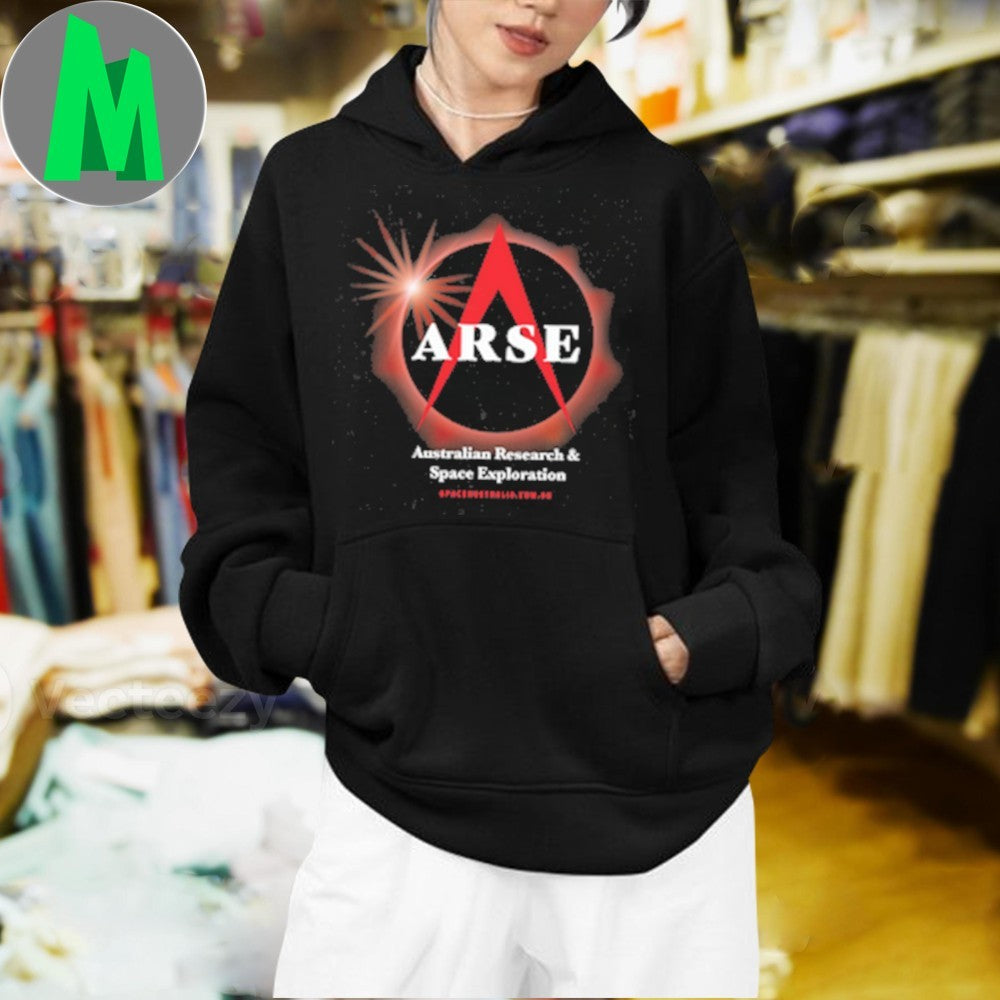 Design ARSE Australian Research & Space Exploration Blood Moon Eclipse T-Shirt