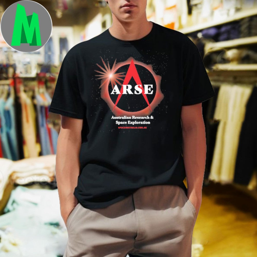 Design ARSE Australian Research & Space Exploration Blood Moon Eclipse T-Shirt