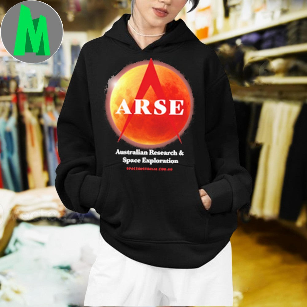 Design ARSE Australian Research & Space Exploration Lunar Eclipse Graphic T-Shirt
