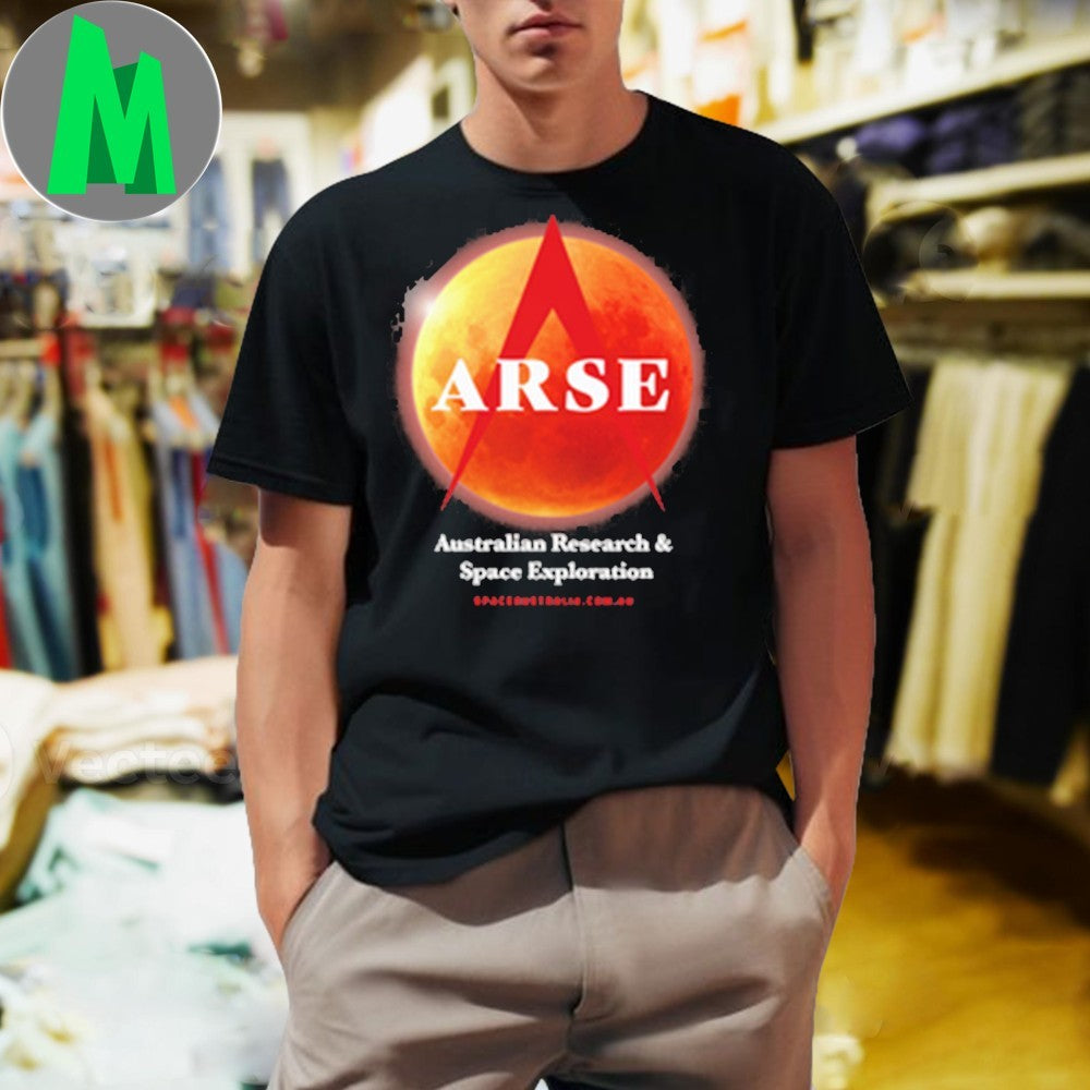 Design ARSE Australian Research & Space Exploration Lunar Eclipse Graphic T-Shirt