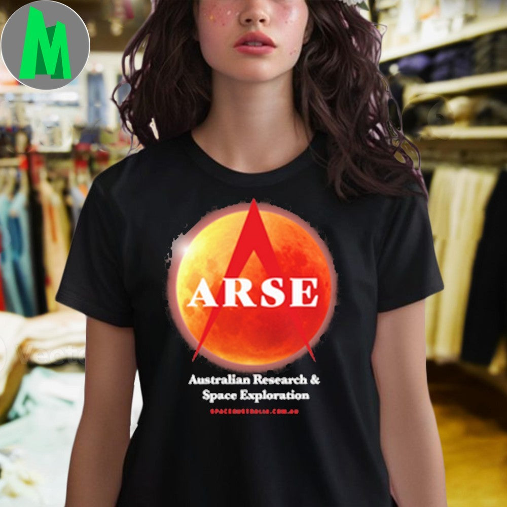 Design ARSE Australian Research & Space Exploration Lunar Eclipse Graphic T-Shirt