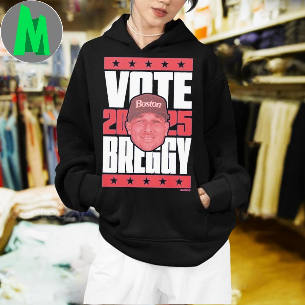 Design Alex Bregman Vote 2025 Boston Breggy Baseball Fan T-Shirt