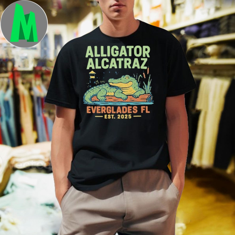 Design Alligator Alcatraz Everglades Florida Shirt