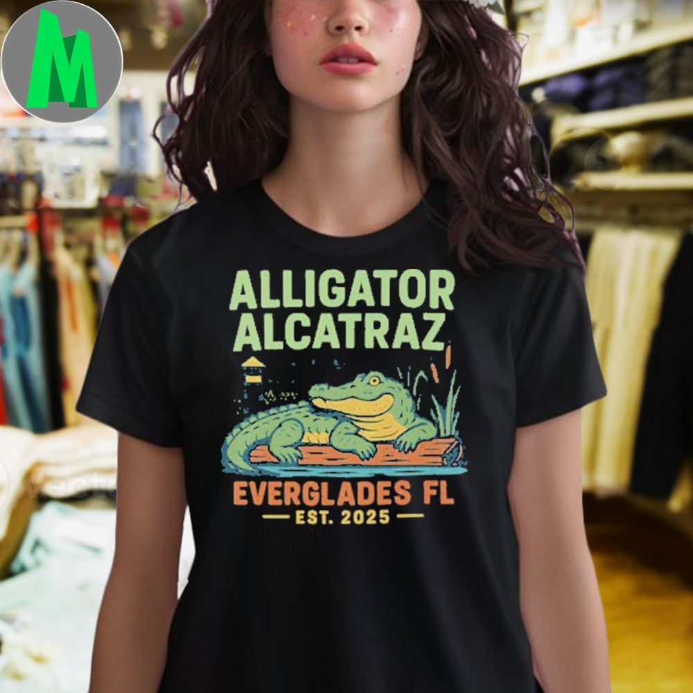 Design Alligator Alcatraz Everglades Florida Shirt