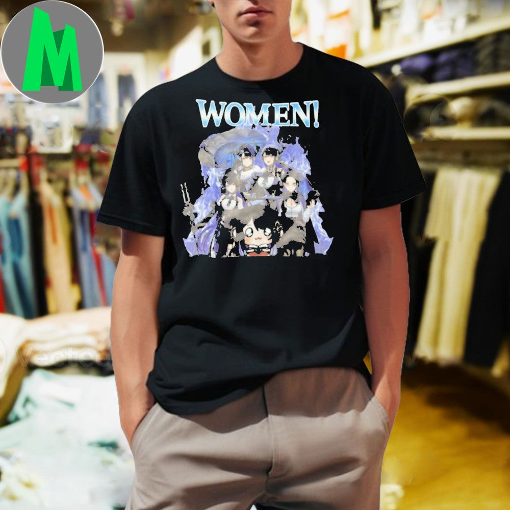 Design Anime Game Girl Group Nerissa Ravencroft Women Graphic T-Shirt