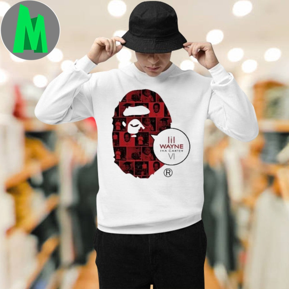Design BAPE Lil Wayne Tha Carter VI Special Edition Collectible Graphic T-Shirt