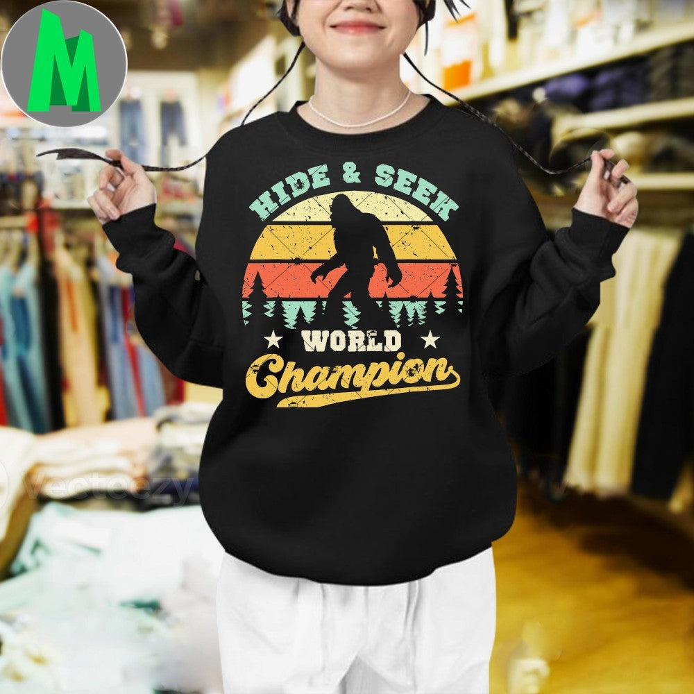 Design Bigfoot Hide And Seek World Champion Shirt