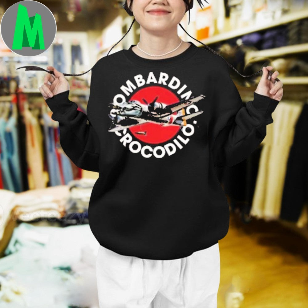 Design Bomber Plane Bombardino Crododilo T-Shirt