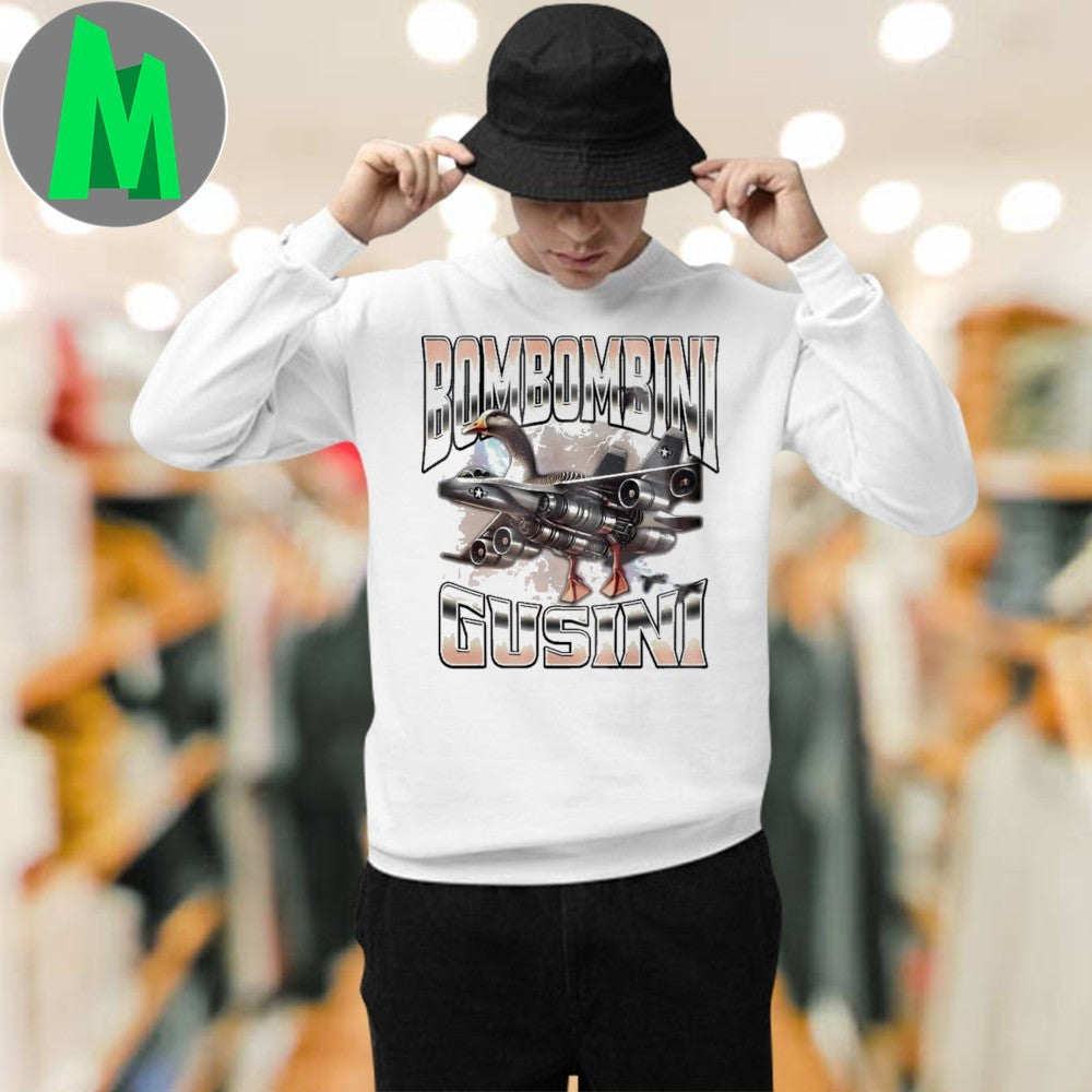 Design Bombombini Gusini Brainrot Funny Meme Viral Internet Culture Graphic T-Shirt