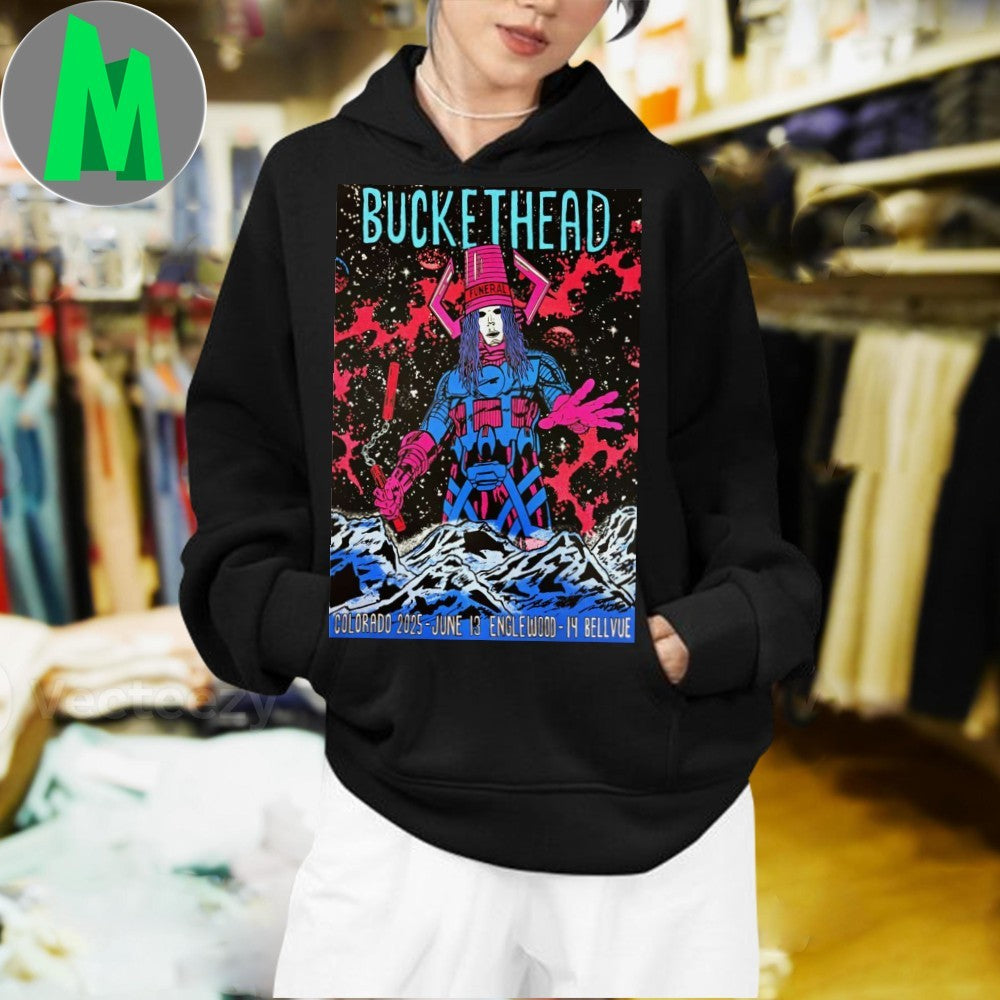 Design Buckethead Gothic Theatre in Englewood CO June 13 2025 Poster Shirt