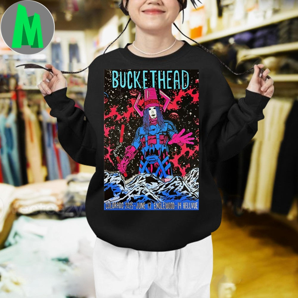 Design Buckethead Gothic Theatre in Englewood CO June 13 2025 Poster Shirt