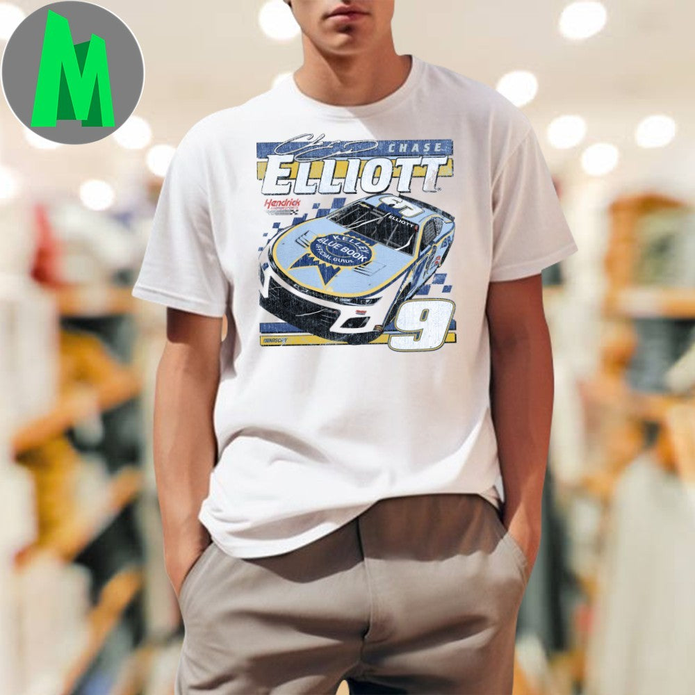 Design Chase Elliott #9 Kelley Blue Book NASCAR Racing T-Shirt