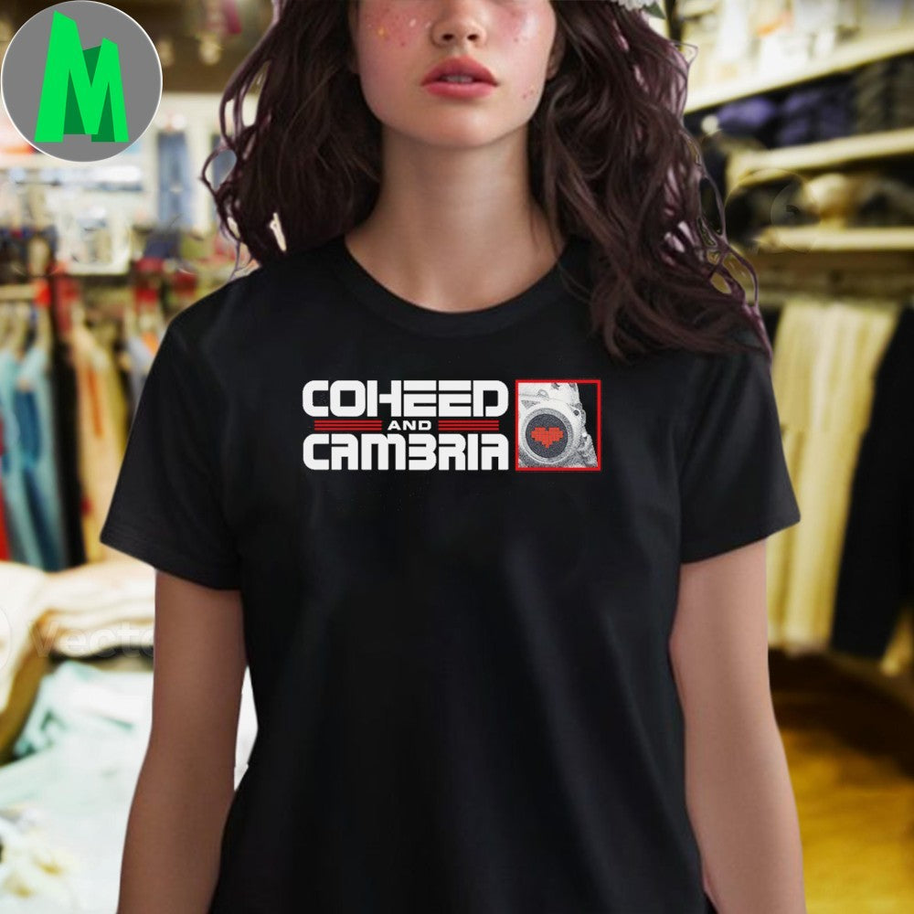 Design Coheed and Cambria Pixel Heart Machine Graphic T-Shirt